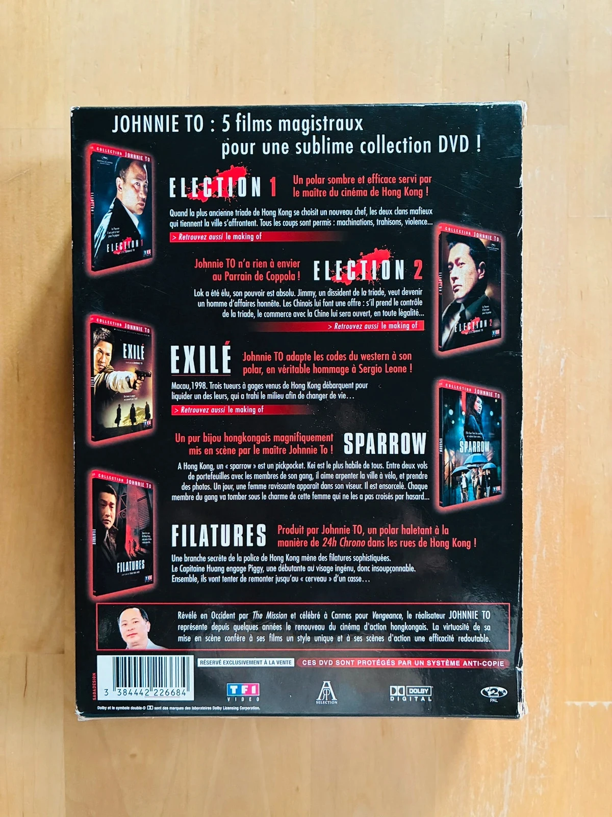 Coffret 5 cult DVD's Johnnie To. – photo 2